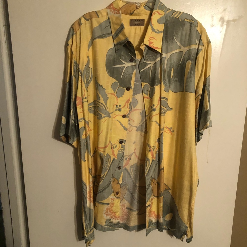 As XL Men’s Rayon Blend Floral Shirt